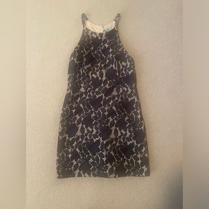 Navy & Nude Mini Dress, Size L, She & Sky